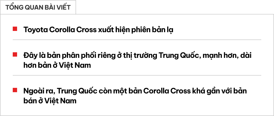 Xuất hiện Toyota Corolla Cross dáng lạ: Trông như thể xe điện, dài hơn, mạnh hơn bản bán ở Việt Nam- Ảnh 1. Xuất hiện Toyota Corolla Cross dáng lạ: Trông như thể xe điện, dài hơn, mạnh hơn bản bán ở Việt Nam- Ảnh 1.