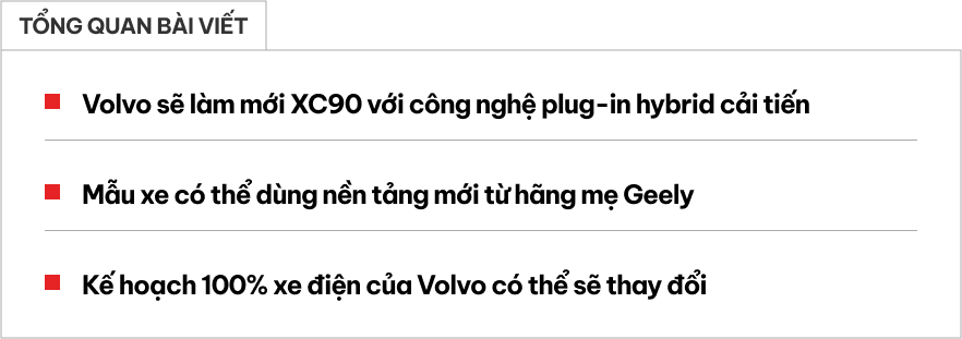 Fan Volvo XC90 sẽ rất chờ điều này: Hãng xác nhận thế hệ tiếp theo, máy hybrid chạy xa hơn, có thể đổi hẳn nền tảng mới- Ảnh 1.