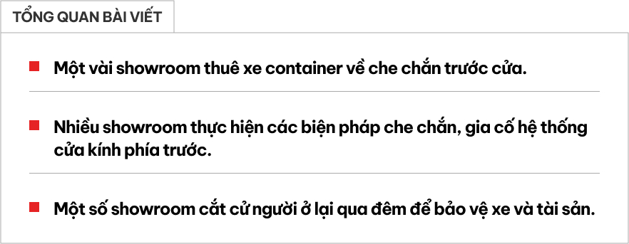 Showroom xe Việt tìm đủ cách chống bão Wipha: Có nơi mang xe đi trốn, nơi khác thuê vài container chắn cửa- Ảnh 1.