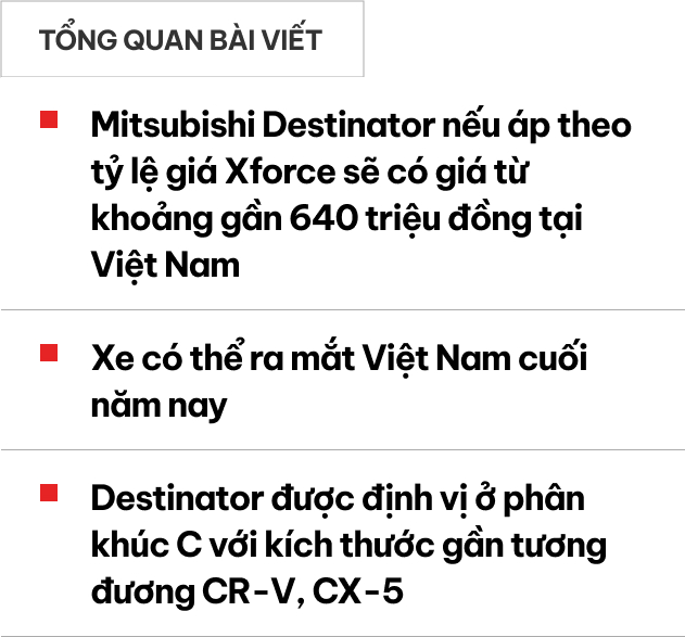 Đoán giá Mitsubishi Destinator tại Việt Nam: Có thể từ 640 triệu đồng ...