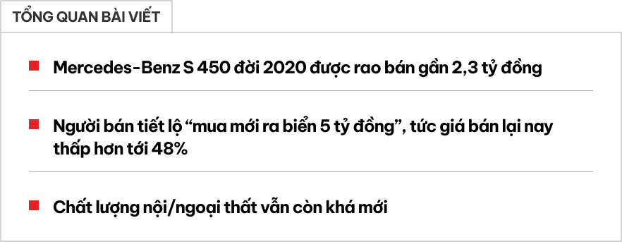 Không chọn E-Class mới, người dùng có thể cân nhắc chiếc Mercedes-Benz S 450 này: Tiện nghi và đẳng cấp hơn hẳn- Ảnh 1. Không chọn E-Class mới, người dùng có thể cân nhắc chiếc Mercedes-Benz S 450 này: Tiện nghi và đẳng cấp hơn hẳn- Ảnh 1.