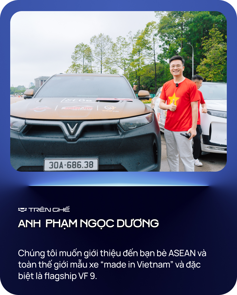 5 chiếc VinFast VF 9 xuyên 5 nước Đông Nam Á: ‘Khởi đầu dù vỡ lốp, vướng thủ tục nhưng không nản lòng’- Ảnh 7. 5 chiếc VinFast VF 9 xuyên 5 nước Đông Nam Á: ‘Khởi đầu dù vỡ lốp, vướng thủ tục nhưng không nản lòng’- Ảnh 7.