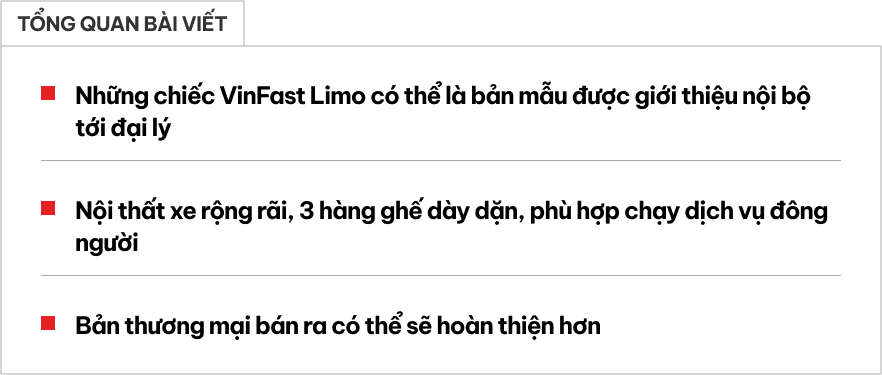 VinFast Limo Green lộ chi tiết nội thất không thể hiện qua bảng thông số: Cửa gió cho 3 hàng ghế, sạc USB phía sau, vô lăng gây thắc mắc- Ảnh 1. VinFast Limo Green lộ chi tiết nội thất không thể hiện qua bảng thông số: Cửa gió cho 3 hàng ghế, sạc USB phía sau, vô lăng gây thắc mắc- Ảnh 1.