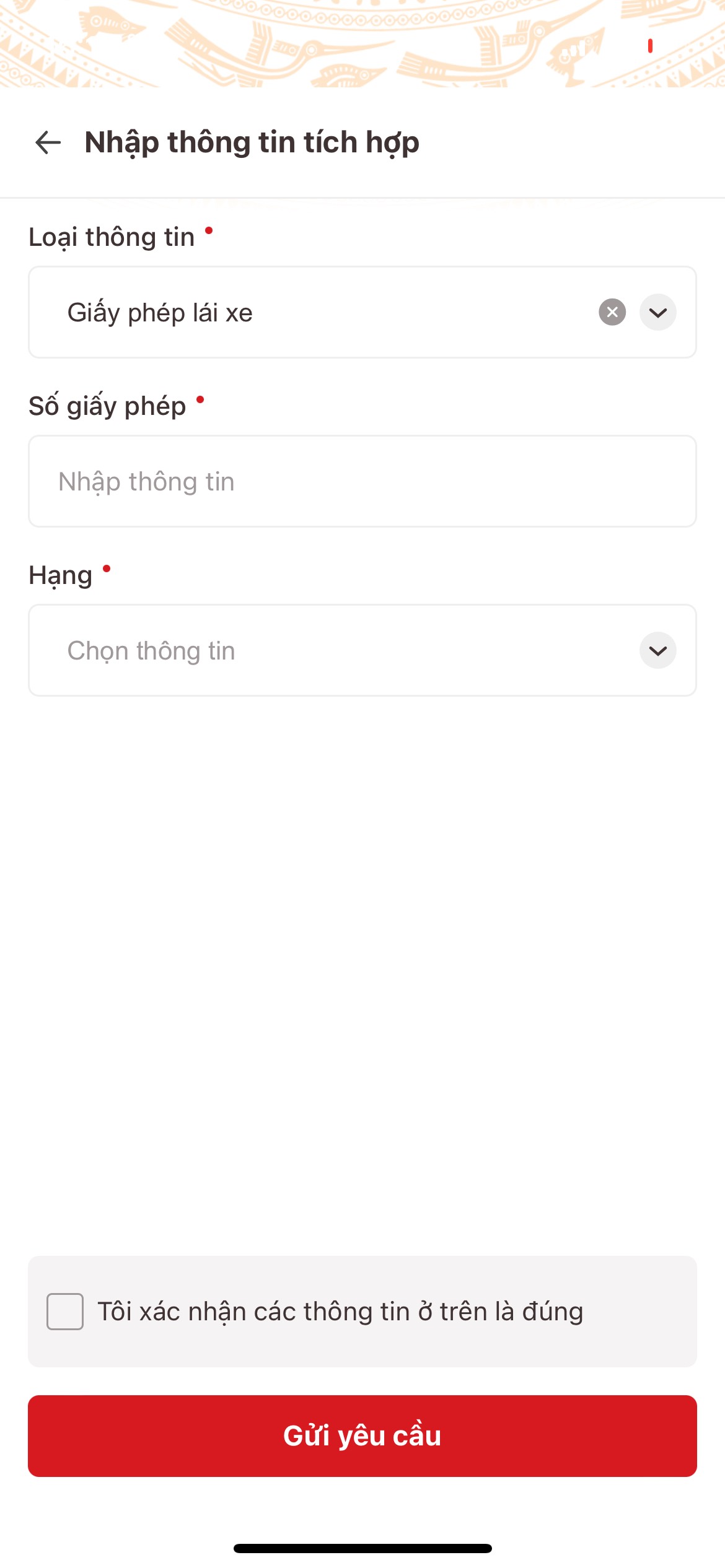Hướng dẫn tích hợp giấy phép lái xe vào ứng dụng VNeID, yên tâm cất bản cứng ở nhà- Ảnh 3. Hướng dẫn tích hợp giấy phép lái xe vào ứng dụng VNeID, yên tâm cất bản cứng ở nhà- Ảnh 3.