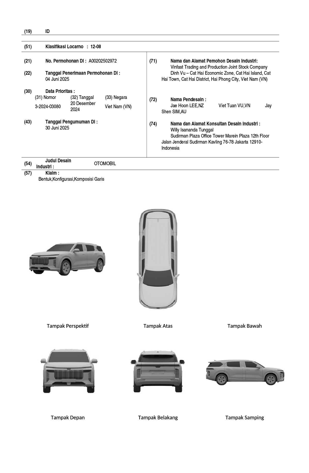 SUV VinFast mới giống VF 9 có bản thiết kế rõ nét mọi góc cạnh: Mặt khác hoàn toàn 'xe gốc', người Việt tham gia 'tạo hình'- Ảnh 2. SUV VinFast mới giống VF 9 có bản thiết kế rõ nét mọi góc cạnh: Mặt khác hoàn toàn 'xe gốc', người Việt tham gia 'tạo hình'- Ảnh 2.