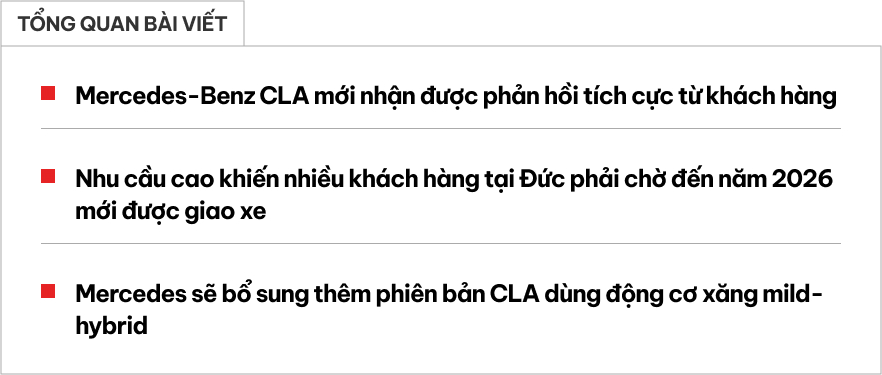 Đời mới của Mercedes-Benz CLA từng bán tại Việt Nam đắt hàng như 'tôm tươi', khách muốn mua phải chờ năm sau mới có xe- Ảnh 1. Đời mới của Mercedes-Benz CLA từng bán tại Việt Nam đắt hàng như 'tôm tươi', khách muốn mua phải chờ năm sau mới có xe- Ảnh 1.