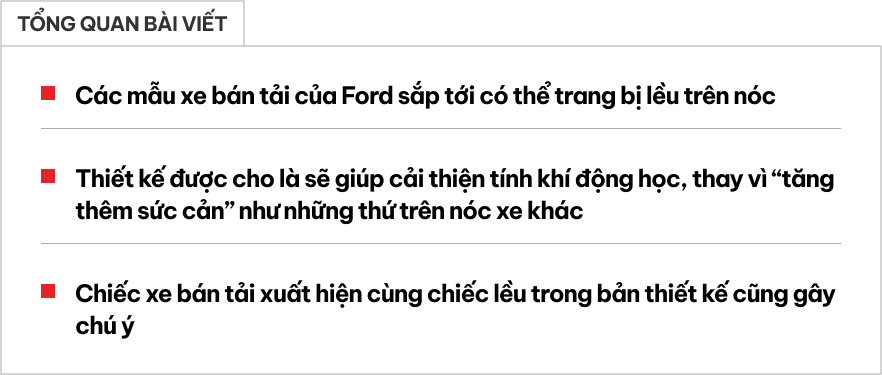 Đây là trang bị có thể xuất hiện trên Ford Ranger đời mới mà dân off-road rất cần, thậm chí còn giúp tăng khí động học dù nằm trên nóc xe- Ảnh 1. Đây là trang bị có thể xuất hiện trên Ford Ranger đời mới mà dân off-road rất cần, thậm chí còn giúp tăng khí động học dù nằm trên nóc xe- Ảnh 1.