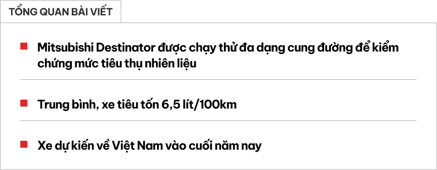 Mitsubishi Destinator chạy từ Hà Nội đến Hạ Long chỉ tốn 200.000 đồng tiền xăng, không cần tắt điều hòa hay bỏ bớt hành lý- Ảnh 1.