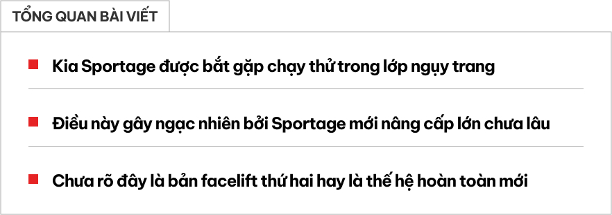 Mới nâng cấp chưa lâu, Kia Sportage đã được bắt gặp chạy thử: Có chi tiết gợi nhớ xe BMW, định học hỏi Santa Fe lột xác đến mức gây tranh cãi?- Ảnh 1.