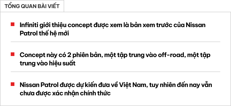 'Bộ đôi' này sẽ cho biết Nissan Patrol đời mới có gì: Một off-road cực chất, một mạnh tới 650 mã lực cho dân chơi mê hiệu suất- Ảnh 1.