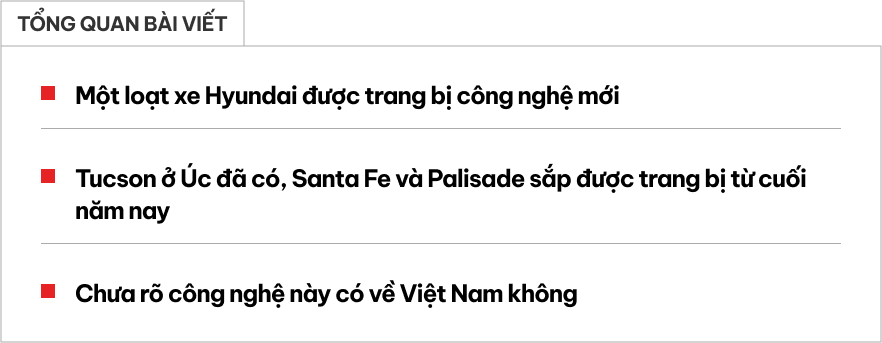 Loạt xe Hyundai Tucson, Santa Fe, Palisade có trang bị mới nhiều người thích, Honda Accord cũng có nhưng hãng thêm khuyến cáo này- Ảnh 1. Loạt xe Hyundai Tucson, Santa Fe, Palisade có trang bị mới nhiều người thích, Honda Accord cũng có nhưng hãng thêm khuyến cáo này- Ảnh 1.