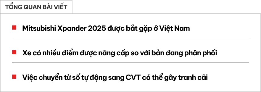 Mitsubishi Xpander nâng cấp được bắt gặp ở Việt Nam: Màn to hơn, camera 360, có thể không còn một thứ khiến người dùng tiếc nuối- Ảnh 1. Mitsubishi Xpander nâng cấp được bắt gặp ở Việt Nam: Màn to hơn, camera 360, có thể không còn một thứ khiến người dùng tiếc nuối- Ảnh 1.