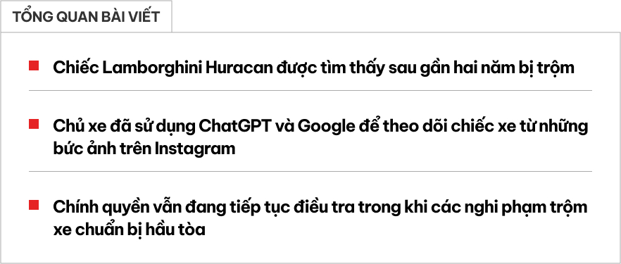 Chiếc Lamborghini Huracan biệt tích 2 năm, chủ xe cứ ngỡ không còn gặp lại, nhưng anh ta đã tìm lại được nhờ một công cụ khó tin- Ảnh 1.