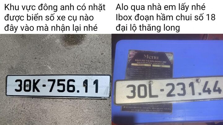 Nhiều người Hà Nội nháo nhác tìm biển số xe bị 'rụng' trên đường ngày mưa ngập- Ảnh 1.