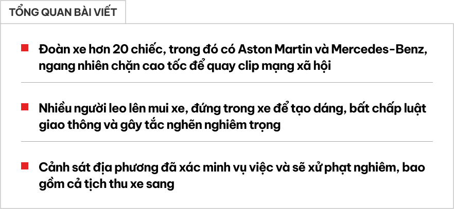 'Giang hồ mạng' xứ tỷ dân dàn hơn 20 xe sang chặn kín cao tốc chỉ để... quay 'tóp tóp'- Ảnh 1. 'Giang hồ mạng' xứ tỷ dân dàn hơn 20 xe sang chặn kín cao tốc chỉ để... quay 'tóp tóp'- Ảnh 1.