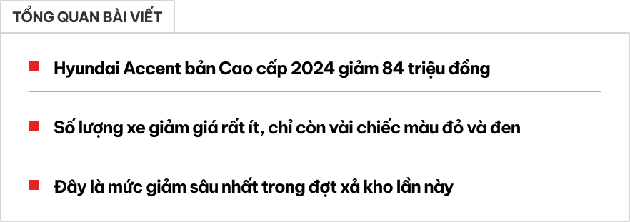 Giá Hyundai Accent có 'đáy' mới tại đại lý: Bản cao cấp giảm 84 triệu đồng, giá thực tế rẻ ngang Vios bản giữa- Ảnh 1. Giá Hyundai Accent có 'đáy' mới tại đại lý: Bản cao cấp giảm 84 triệu đồng, giá thực tế rẻ ngang Vios bản giữa- Ảnh 1.