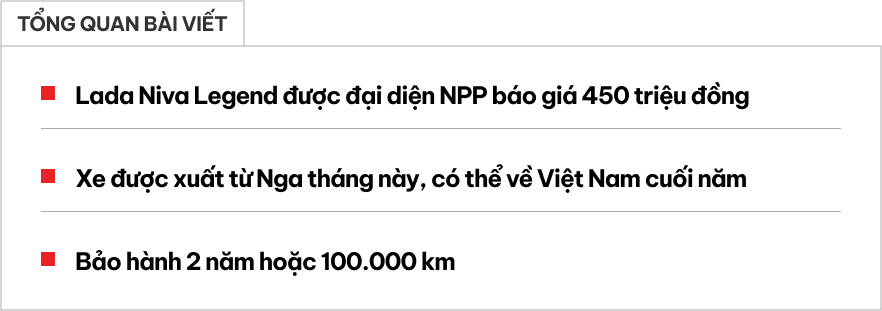 Lada Niva giá 450 triệu đồng tại Việt Nam: Dáng kiểu Jimny nhưng không phải ai cũng lái được, nhập Nga, bảo hành ít hơn xe Nhật, Hàn- Ảnh 1.