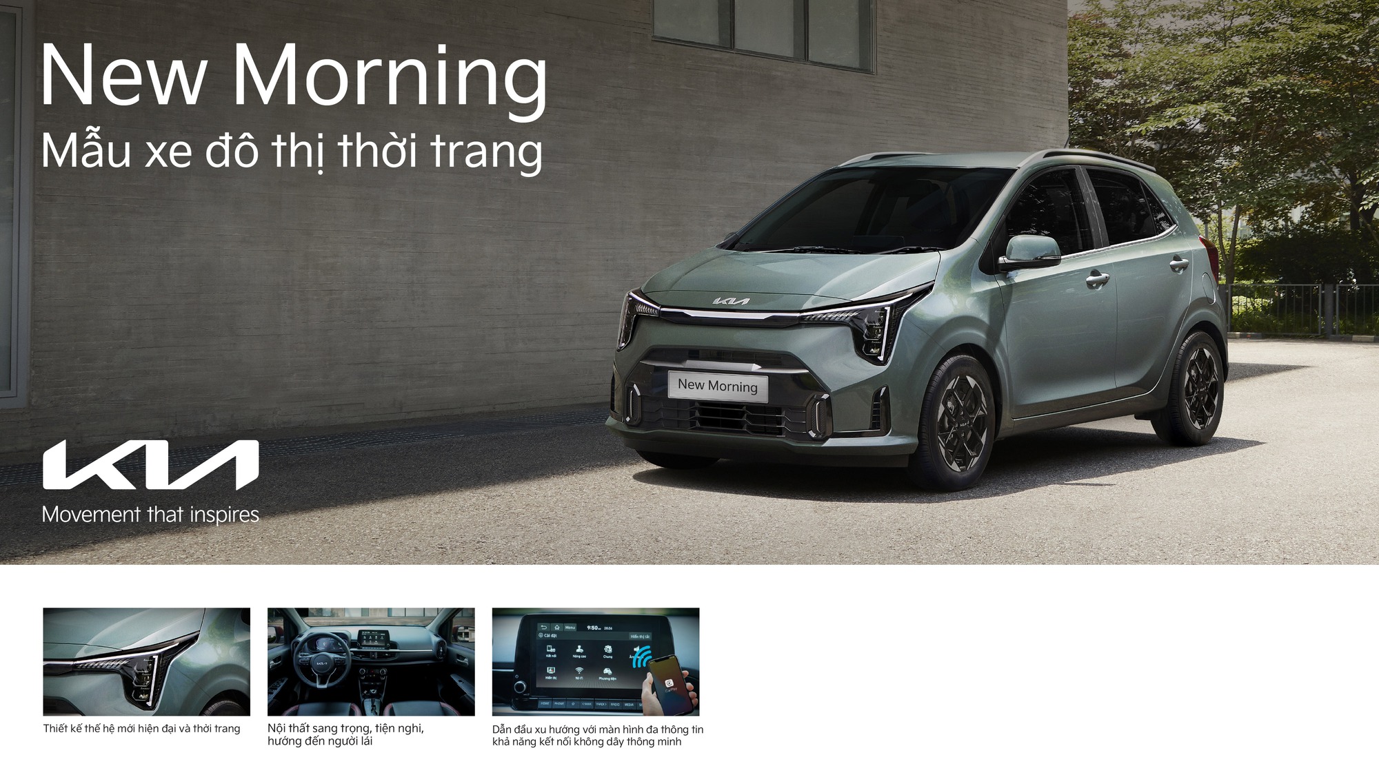Kia Morning 2025 về đại lý trước khi ra mắt: Đèn LED như Carnival, cụm màn hình lớn, CarPlay không dây, 'phả hơi nóng' lên Wigo, i10- Ảnh 4. Kia Morning 2025 về đại lý trước khi ra mắt: Đèn LED như Carnival, cụm màn hình lớn, CarPlay không dây, 'phả hơi nóng' lên Wigo, i10- Ảnh 4.