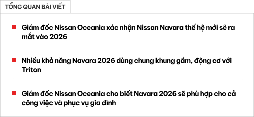 Nissan Navara thế hệ mới ra mắt ngay năm sau: Chung gầm, động cơ, nhà máy lắp ráp với Triton, chờ ngày về Việt Nam- Ảnh 1.