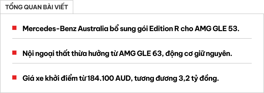 Mercedes-AMG GLE 53 thêm gói tùy chọn mới: Nội ngoại thất giống bản 63 mạnh mẽ nhất nhưng động cơ giữ nguyên- Ảnh 1.