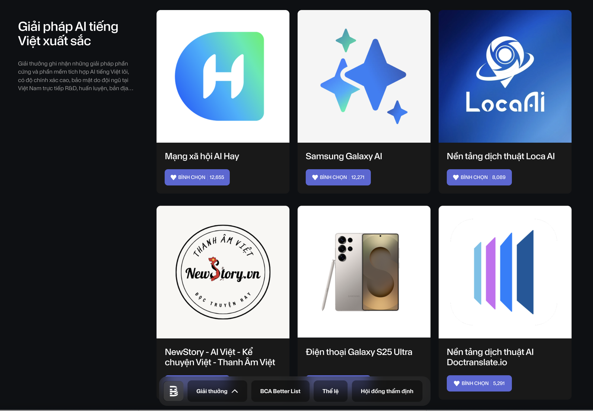 Nền tảng AI Tiếng Việt "trăm hoa đua nở" tại Better Choice Awards 2025- Ảnh 1. Nền tảng AI Tiếng Việt "trăm hoa đua nở" tại Better Choice Awards 2025- Ảnh 1.