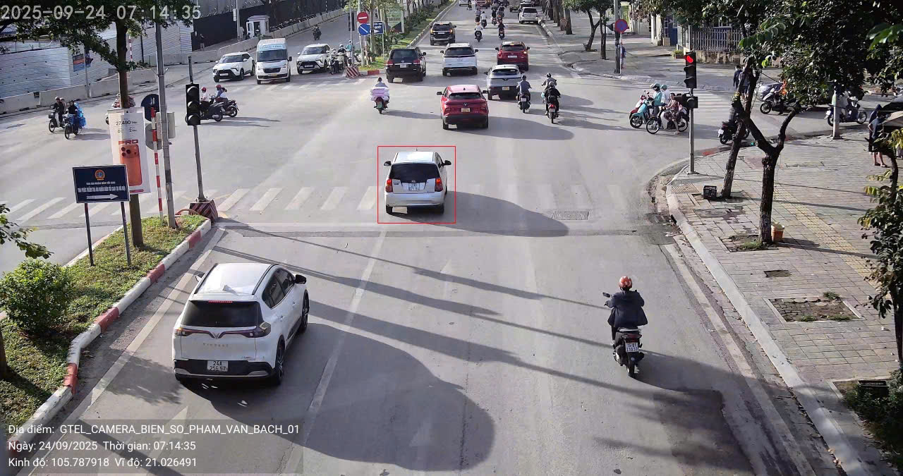 Chỉ nửa ngày thí điểm, camera AI phát hiện 1.452 xe vượt đèn đỏ trên một tuyến phố- Ảnh 1.