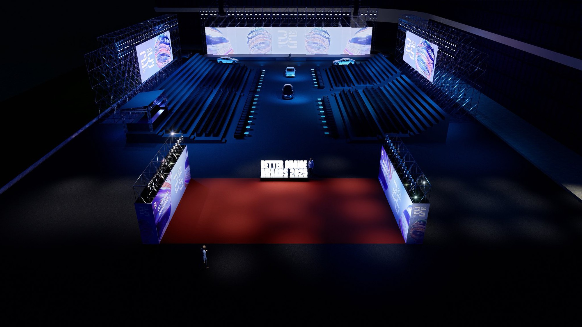 Hé lộ sân khấu hoành tráng của Better Choice Awards 2025: 1.500 chỗ ngồi, màn hình khổng lồ và phần ‘catwalk’ siêu cuốn của các mẫu xe của năm- Ảnh 2. Hé lộ sân khấu hoành tráng của Better Choice Awards 2025: 1.500 chỗ ngồi, màn hình khổng lồ và phần ‘catwalk’ siêu cuốn của các mẫu xe của năm- Ảnh 2.
