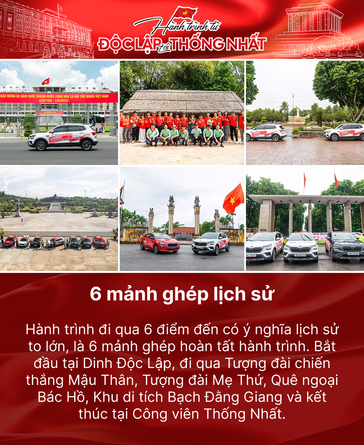 Những con số ấn tượng hành trình ‘Từ Độc Lập tới Thống Nhất’: 8 ngày, gần 2.500km, 6 mảnh ghép lịch sử, hơn 42 triệu tiền xăng- Ảnh 3.