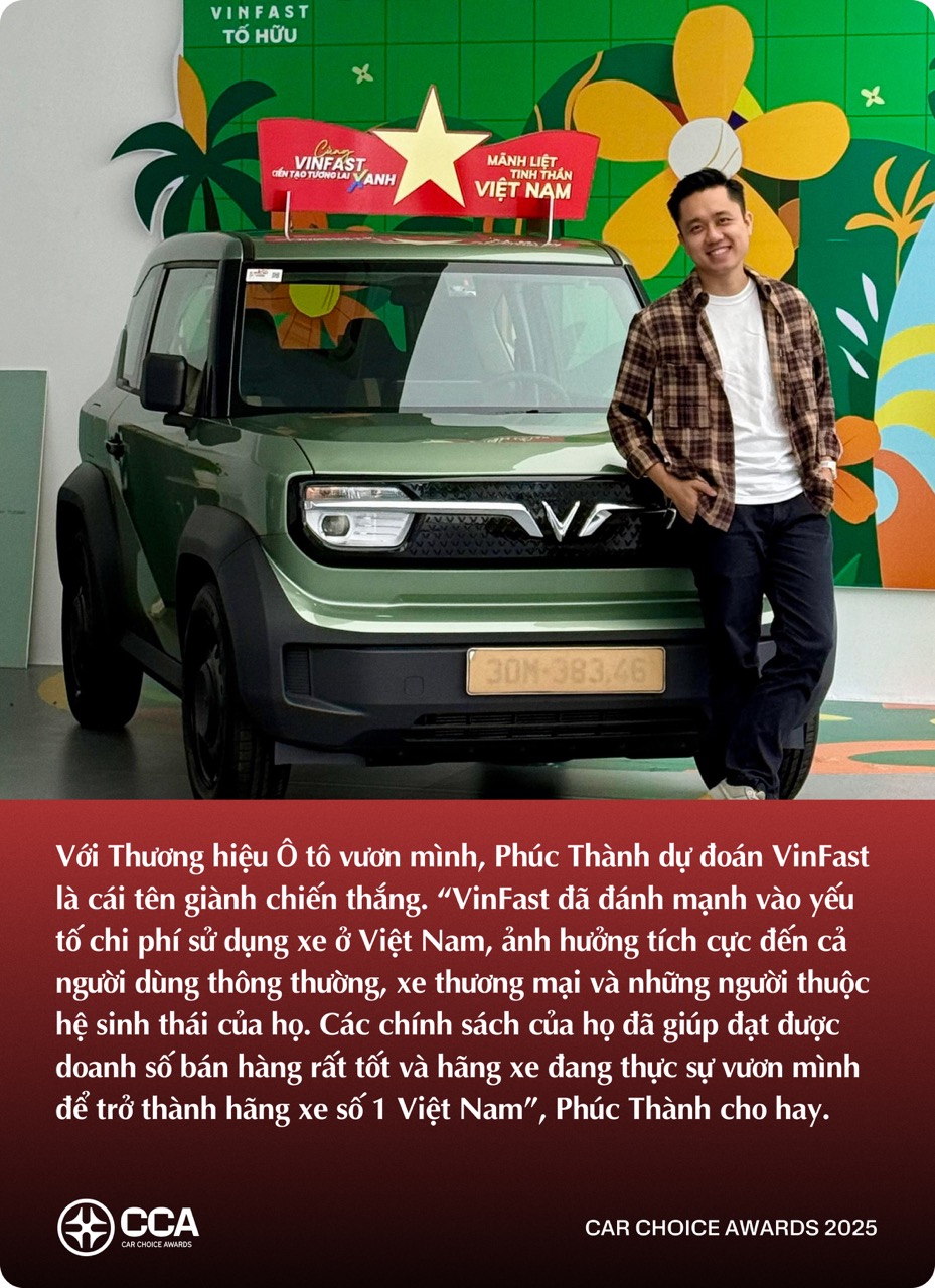 KOL trẻ ngành xe dự đoán xe thắng giải Car Choice Awards 2025: Có lựa chọn không theo số đông- Ảnh 10. KOL trẻ ngành xe dự đoán xe thắng giải Car Choice Awards 2025: Có lựa chọn không theo số đông- Ảnh 10.