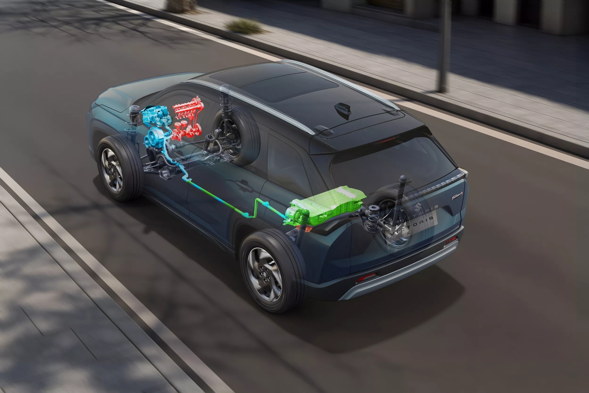 Suzuki Victoris ra mắt: Nhiều ‘đồ chơi’ xịn bên trong, động cơ hybrid, AWD, có ADAS cấp 2, về Việt Nam thì Xforce phải dè chừng- Ảnh 15. Suzuki Victoris ra mắt: Nhiều ‘đồ chơi’ xịn bên trong, động cơ hybrid, AWD, có ADAS cấp 2, về Việt Nam thì Xforce phải dè chừng- Ảnh 15.