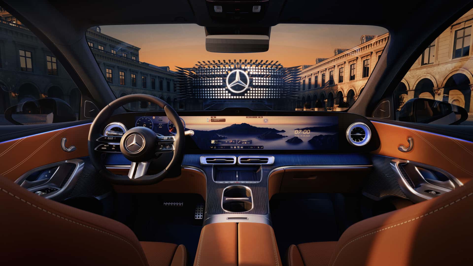 Mercedes-Benz GLC đời mới có ảnh nội thất cực ‘wow’: Màn hình siêu khổng lồ phủ kín táp lô tích hợp 1.000 bóng LED- Ảnh 2.