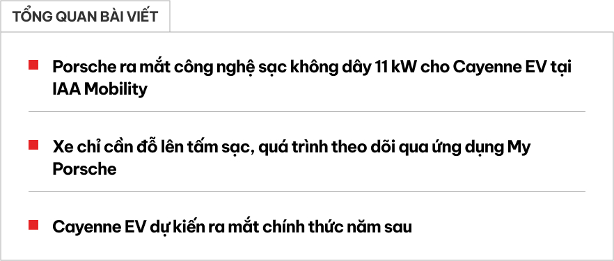 Dùng xe điện giờ sướng tới cỡ này: Quên việc cắm sạc đi vì xe Porsche có thể sạc không dây được như điện thoại- Ảnh 1. Dùng xe điện giờ sướng tới cỡ này: Quên việc cắm sạc đi vì xe Porsche có thể sạc không dây được như điện thoại- Ảnh 1.