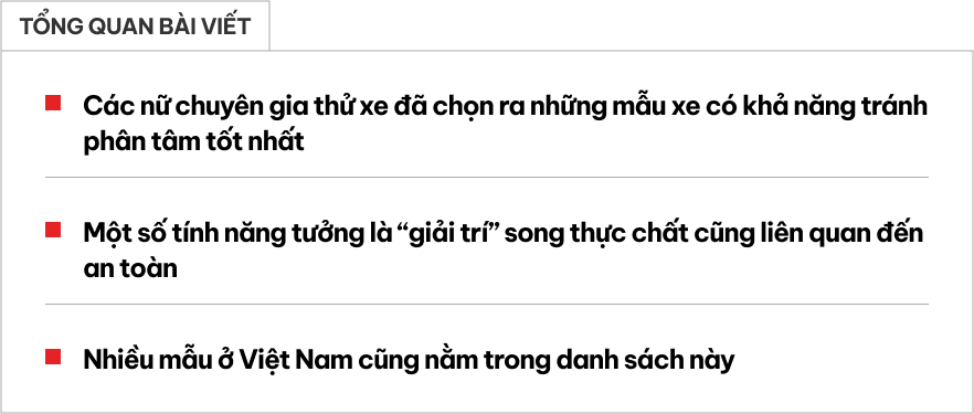 10 tính năng 'xịn sò' giúp chị em lái xe tập trung hơn: Đa số đã xuất hiện tại Việt Nam, có tính năng giúp nhắn tin cho chồng- Ảnh 1. 10 tính năng 'xịn sò' giúp chị em lái xe tập trung hơn: Đa số đã xuất hiện tại Việt Nam, có tính năng giúp nhắn tin cho chồng- Ảnh 1.