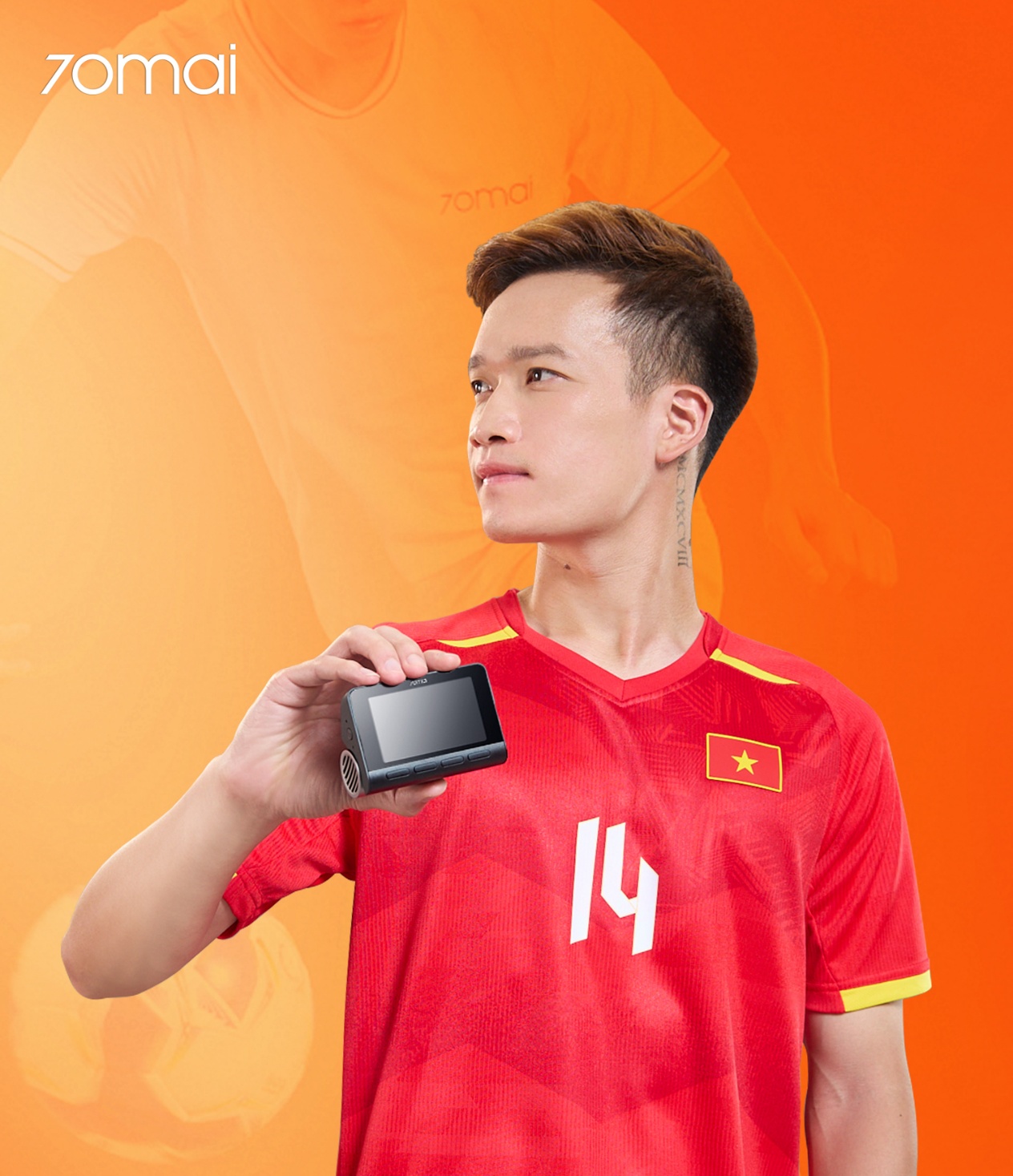 70mai công bố cầu thủ Nguyễn Hoàng Đức là Đại sứ thương hiệu kết hợp ra mắt camera hành trình 4K A800SE- Ảnh 2. 70mai công bố cầu thủ Nguyễn Hoàng Đức là Đại sứ thương hiệu kết hợp ra mắt camera hành trình 4K A800SE- Ảnh 2.