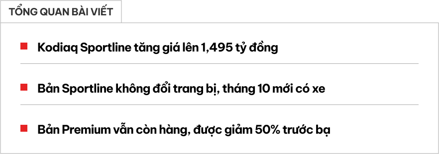 Skoda Kodiaq có giá mới tại Việt Nam: Cao nhất gần 1,5 tỷ đồng, bản 'base' vẫn giảm 81 triệu lăn bánh cạnh tranh Santa Fe, Everest- Ảnh 1. Skoda Kodiaq có giá mới tại Việt Nam: Cao nhất gần 1,5 tỷ đồng, bản 'base' vẫn giảm 81 triệu lăn bánh cạnh tranh Santa Fe, Everest- Ảnh 1.