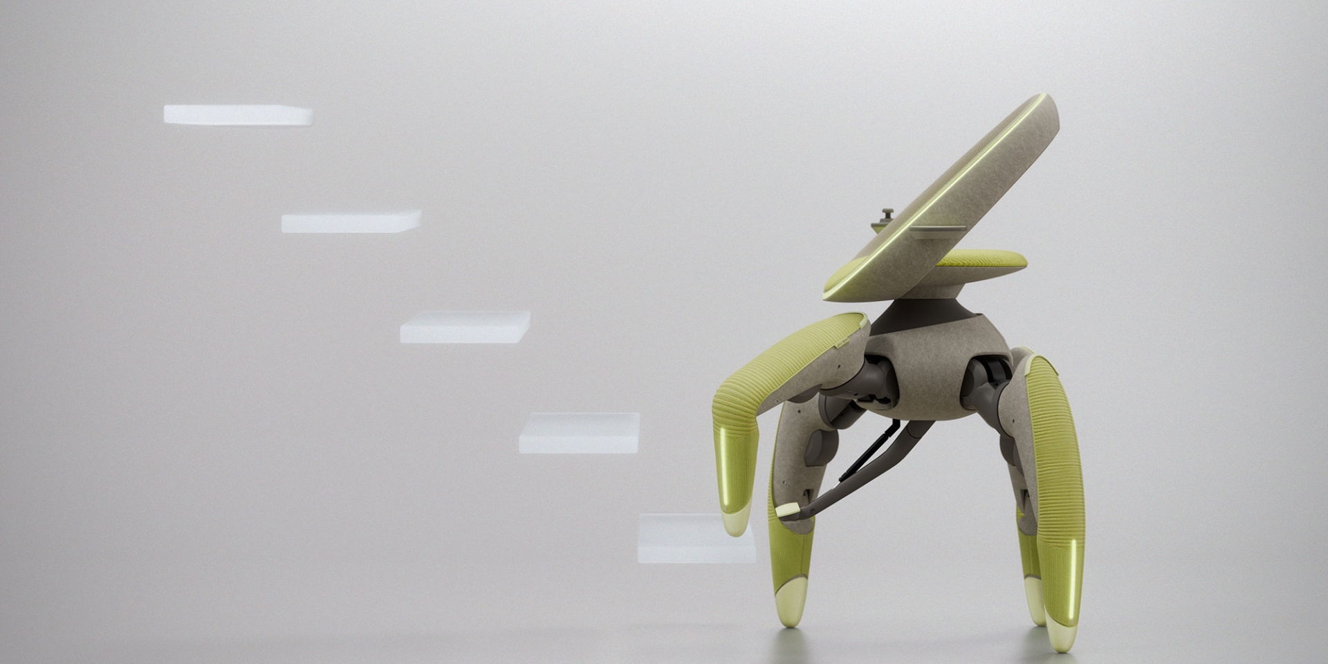 Toyota ra mắt ghế robot Walk Me: Cơ chế đi bộ bốn ch&acirc;n, vận h&agrave;nh bằng m&ocirc; tơ điện, tải trọng 100 kg, kết hợp thiết kế giữa xe lăn v&agrave; robot- Ảnh 1.