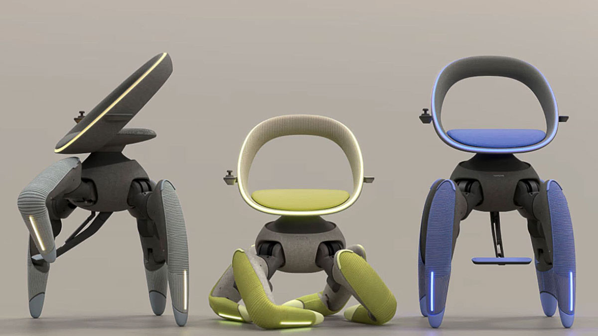 Toyota ra mắt ghế robot Walk Me: Cơ chế đi bộ bốn ch&acirc;n, vận h&agrave;nh bằng m&ocirc; tơ điện, tải trọng 100 kg, kết hợp thiết kế giữa xe lăn v&agrave; robot- Ảnh 4.