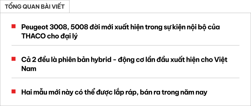Peugeot 3008, 5008 đời mới lần đầu lộ diện tại Việt Nam: D&aacute;ng coupe s&agrave;nh điệu, động cơ hybrid, dễ lắp r&aacute;p cạnh tranh CR-V- Ảnh 1.