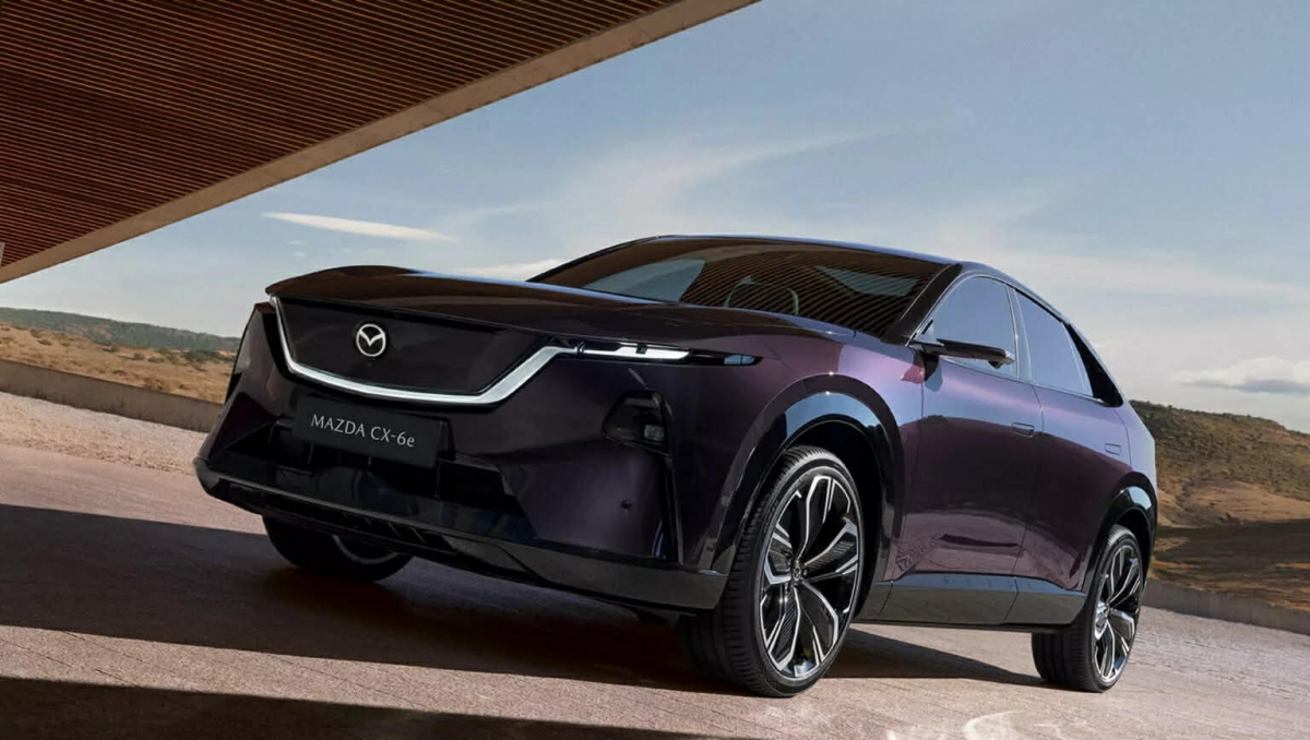 Mazda CX-6e chính thức ra mắt, không bán tại Mỹ- Ảnh 1.
