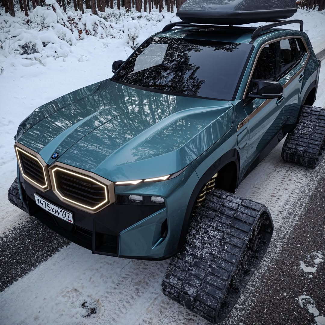 BMW XM hóa 'xe tăng' vượt tuyết: Bản độ dị biệt xóa tan hình ảnh bóng bẩy, dân chơi nhìn vào chỉ biết 'cạn lời'- Ảnh 4. BMW XM hóa 'xe tăng' vượt tuyết: Bản độ dị biệt xóa tan hình ảnh bóng bẩy, dân chơi nhìn vào chỉ biết 'cạn lời'- Ảnh 4.