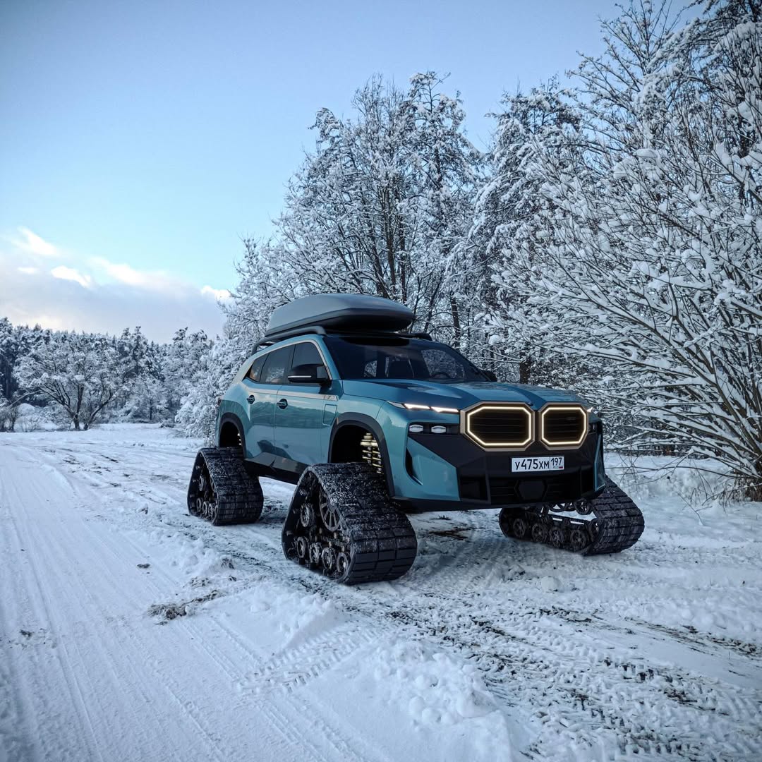 BMW XM hóa 'xe tăng' vượt tuyết: Bản độ dị biệt xóa tan hình ảnh bóng bẩy, dân chơi nhìn vào chỉ biết 'cạn lời'- Ảnh 1. BMW XM hóa 'xe tăng' vượt tuyết: Bản độ dị biệt xóa tan hình ảnh bóng bẩy, dân chơi nhìn vào chỉ biết 'cạn lời'- Ảnh 1.