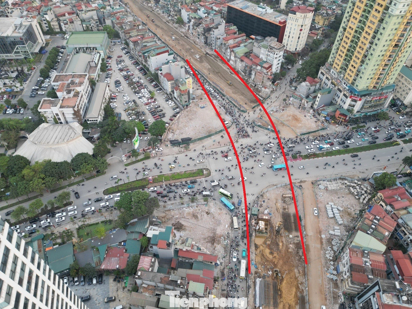 H&agrave; Nội: Cận cảnh vị tr&iacute; x&acirc;y 2 cầu vượt lớn ở V&agrave;nh đai 1- Ảnh 6.
