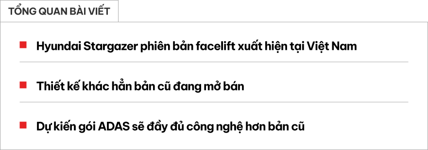 Hyundai Stargazer 2026 bất ngờ lộ diện ở Việt Nam: Thiết kế hoàn toàn mới, bớt dị đấu Xpander, gói ADAS đầy đủ tính năng hơn- Ảnh 1. Hyundai Stargazer 2026 bất ngờ lộ diện ở Việt Nam: Thiết kế hoàn toàn mới, bớt dị đấu Xpander, gói ADAS đầy đủ tính năng hơn- Ảnh 1.