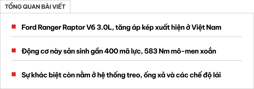 Ford Ranger Raptor m&aacute;y xăng V6 về Việt Nam: Gi&aacute; đồn đo&aacute;n khoảng 2 tỷ đồng, nhiều trang bị hơn hẳn, dễ trở th&agrave;nh 'b&aacute;n tải chơi'- Ảnh 1.