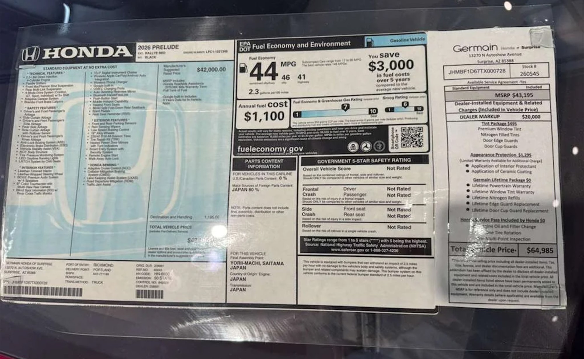 Muốn mua chiếc Honda sắp về Việt Nam n&agrave;y, bạn phải 'k&egrave;m lạc' gần 525 triệu đồng nhưng m&agrave; vẫn chưa bao gồm phim c&aacute;ch nhiệt- Ảnh 2.