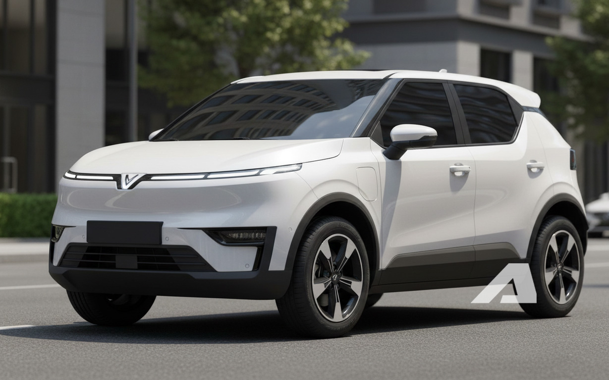 Lộ xe mới dễ l&agrave; VinFast VF 5 2026 tại Việt Nam: Thiết kế sắc sảo hơn, cụm đ&egrave;n mảnh giống LED, m&acirc;m mới phay bắt mắt- Ảnh 3.