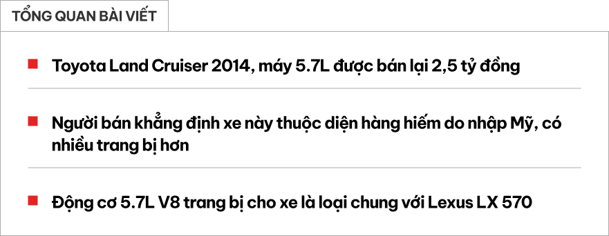 Không hổ danh ‘thánh giữ giá’, chiếc Toyota Land Cruiser 11 năm tuổi này bán lại đắt ngang E-Class ‘đập hộp’- Ảnh 1.