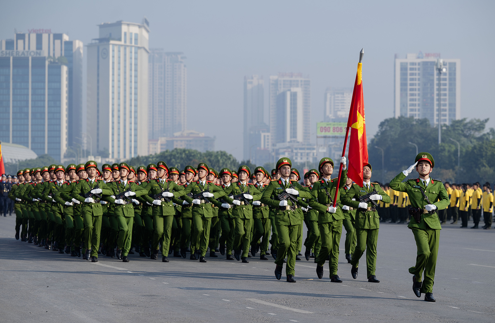 Lực lượng tinh nhuệ cùng dàn khí tài hiện đại diễn tập, sẵn sàng tham gia bảo vệ Đại hội Đảng- Ảnh 11.