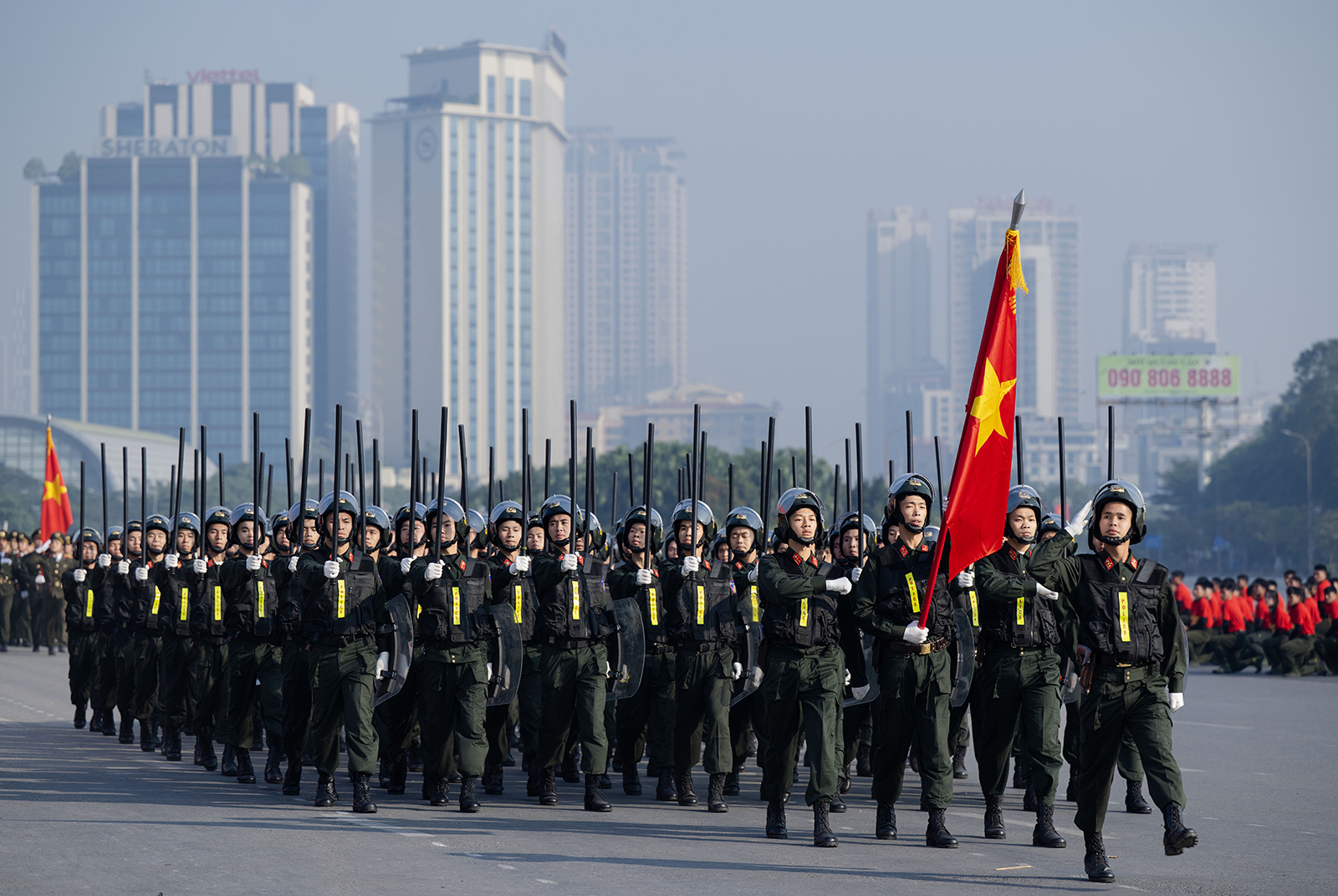 Lực lượng tinh nhuệ cùng dàn khí tài hiện đại diễn tập, sẵn sàng tham gia bảo vệ Đại hội Đảng- Ảnh 15.