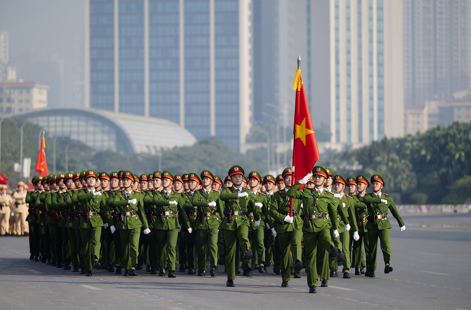 Lực lượng tinh nhuệ cùng dàn khí tài hiện đại diễn tập, sẵn sàng tham gia bảo vệ Đại hội Đảng- Ảnh 6.